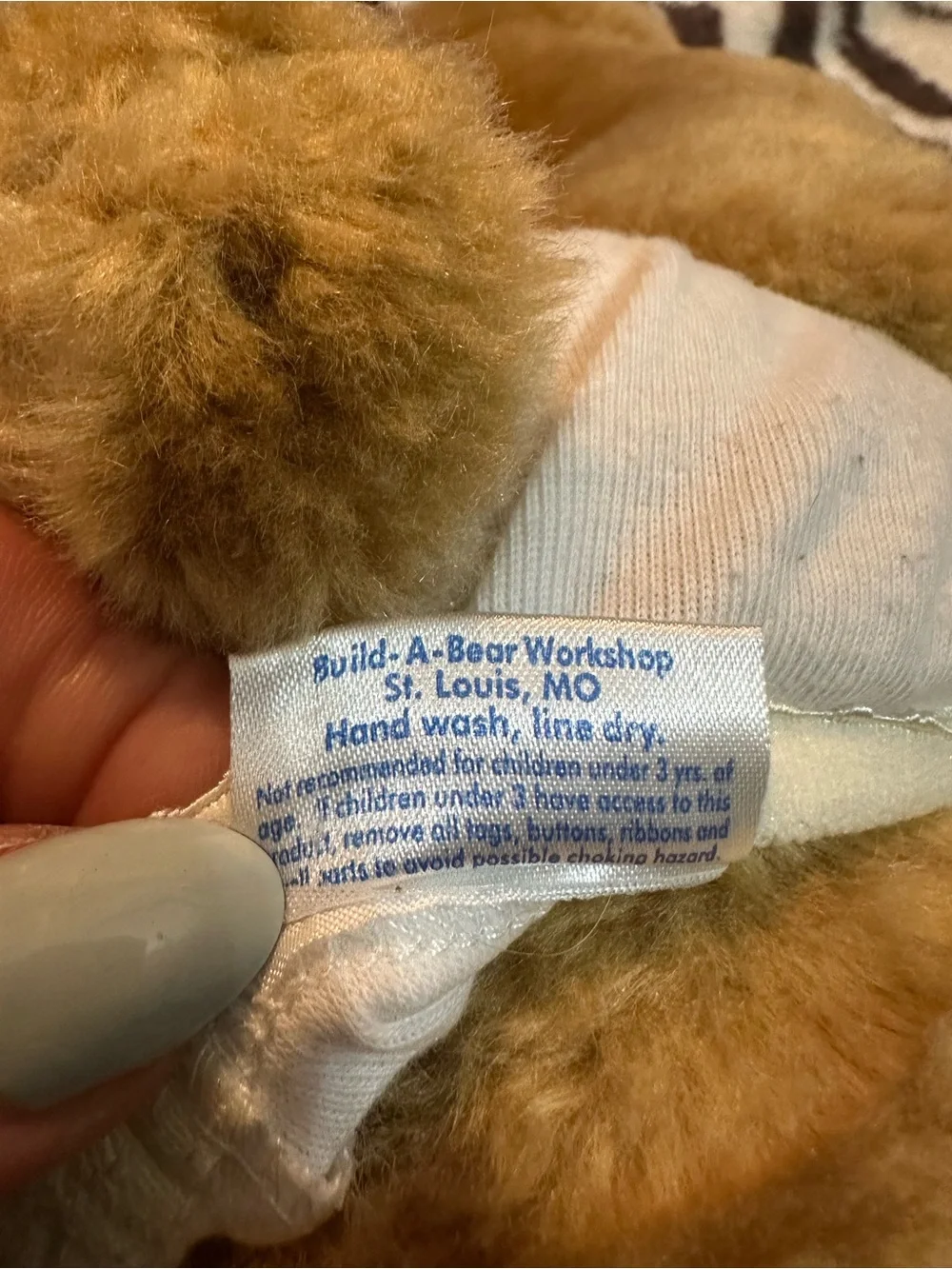 Vintage Build-A-Bear Butterscotch Plush Teddy Bear